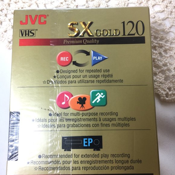 Bundle of 2 - JVC 6 Hour T-120 blank VHS NWT - Picture 5 of 7
